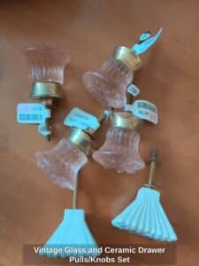 Vintage-Glass-and-Ceramic-Drawer-Pulls-or-Knobs-Set