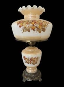 Vintage-Gone-With-The-Wind-Style-Floral-Hurricane-Lamp-second-image