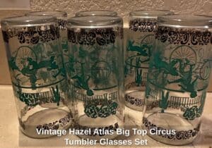 Vintage-Hazel-Atlas-Big-Top-Circus-Tumbler-Glasses-Set