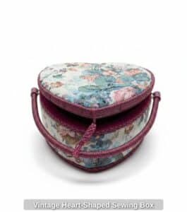 Vintage-Heart-Shaped-Sewing-Box