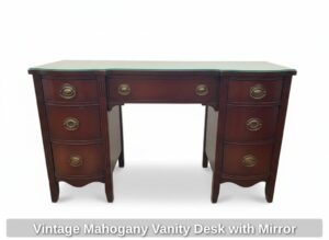 Vintage-Mahogany-Vanity-Desk-with-Mirror