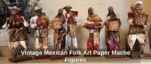 Vintage-Mexican-Folk-Art-Paper-Mache-Figures