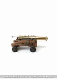 Vintage-Miniature-Brass-Naval-Cannon-Model