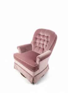 Vintage-Pink-Tufted-Velvet-Swivel-Lounge-Chair-second-image