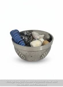 Vintage-Seagull-Pewter-Potpourri-Bowl-with-Seashells-and-Pinecones