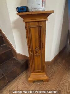Vintage-Wooden-Pedestal-Cabinet