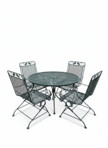 Vintage-Wrought-Iron-Patio-Dining-Set-by-Woodard-second-image