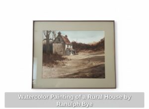 Watercolor-Painting-of-a-Rural-House-by-Ranulph-Bye