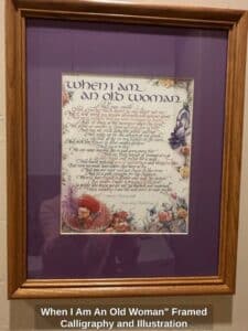 When-I-Am-An-Old-Woman-Framed-Calligraphy-and-Illustration