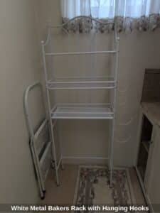White-Metal-Bakers-Rack-with-Hanging-Hooks