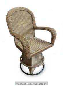 Wicker-Swivel-Armchair