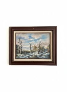 Winter-Landscape-Painting-with-Cabin