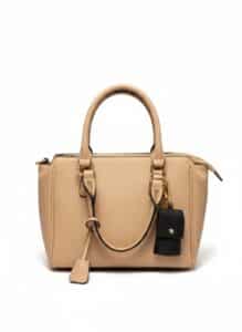 Womens-Faux-Leather-Satchel-Handbag-second-image