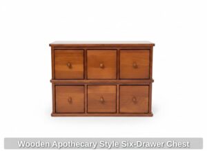 Wooden-Apothecary-Style-Six-Drawer-Chest