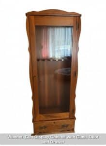 Wooden-Gun-Display-Cabinet-with-Glass-Door-and-Drawer