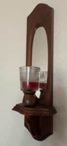 Wooden-Wall-Sconce-with-Mirror-and-Glass-Candle-Holder