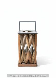 Wooden-and-Metal-Candle-Lantern