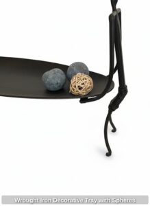 Wrought-Iron-Decorative-Tray-with-Spheres-second-image