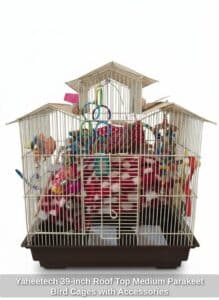 Yaheetech-inch-Roof-Top-Medium-Parakeet-Bird-Cages-with-Accessories-second-image