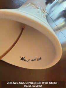 Zilla-Nav.-USA-Ceramic-Bell-Wind-Chime-Bamboo-Motif-third-image