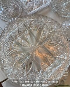American-Brilliant-Period-Cut-Glass-Divided-Relish-Dish
