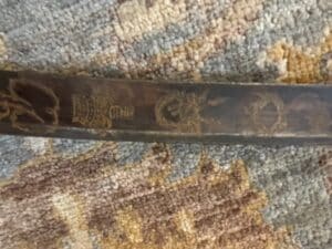 Antique-Blue-and-Gilt-Officers-Sword
