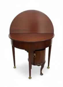 Antique-Mahogany-Demilune-Candlestand-with-Drawer