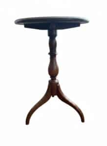 Antique-Mahogany-Tripod-Candlestick-Stand