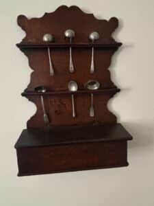 Antique-Oak-Spoon-Rack-with-Drawer