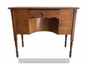 Antique-Oak-Vanity-Table