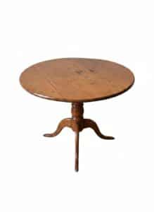 Antique-Pine-Drop-Leaf-Table-with-Pedestal-Base