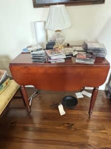 Antique-Sheraton-Mahogany-Drop-Leaf-Dining-Table