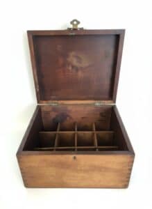 Antique-Wooden-Desk-Organizer-Box-with-Dividers