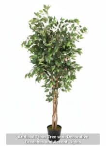 Artificial-Ficus-Tree-with-Decorative-Branches-and-Accent-Lights-second-image