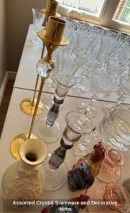Assorted-Crystal-Stemware-and-Decorative-Items