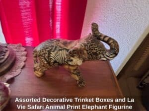 Assorted-Decorative-Trinket-Boxes-and-La-Vie-Safari-Animal-Print-Elephant-Figurine-second-image