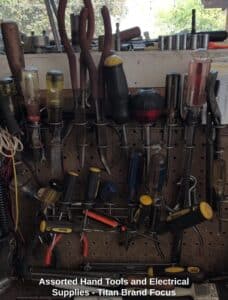Assorted-Hand-Tools-and-Electrical-Supplies-Titan-Brand-Focus