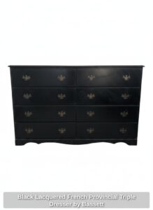 Black-Lacquered-French-Provincial-Triple-Dresser-by-Bassett