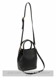 Black-Leather-Bucket-Bag-with-Shoulder-Strap