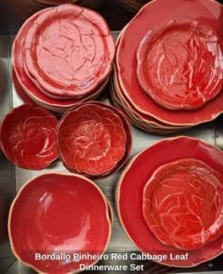 Bordallo-Pinheiro-Red-Cabbage-Leaf-Dinnerware-Set