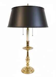 Brass-Bouillotte-Candlestick-Table-Lamp-with-Black-Shade