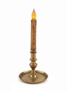 Brass-Candlestick-with-Electric-Candle