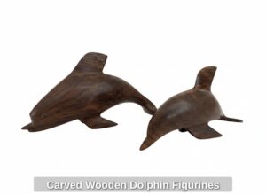 Carved-Wooden-Dolphin-Figurines