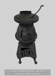 Cast-Iron-Potbelly-Stove-US-Stove-Company-Caboose-Model