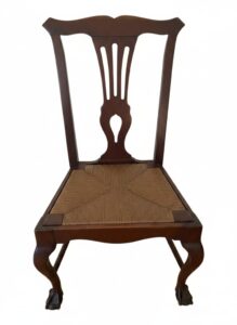 Chippendale-Style-Mahogany-Side-Chair-with-Ball-and-Claw-Feet