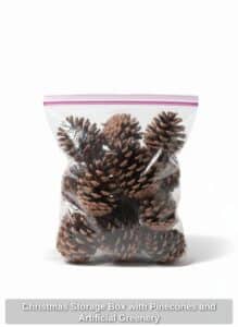 Christmas-Storage-Box-with-Pinecones-and-Artificial-Greenery-second-image