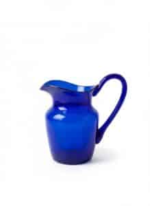 Cobalt-Blue-Hand-Blown-Glass-Pitcher