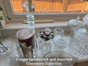 Crystal-Candlestick-and-Assorted-Glassware-Collection