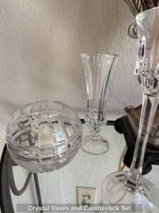 Crystal-Vases-and-Candlestick-Set