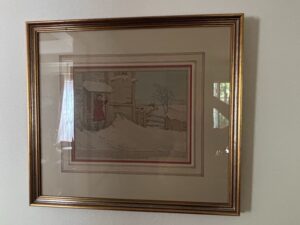Currier-Ives-The-Last-Home-of-the-Hunter-Lithograph